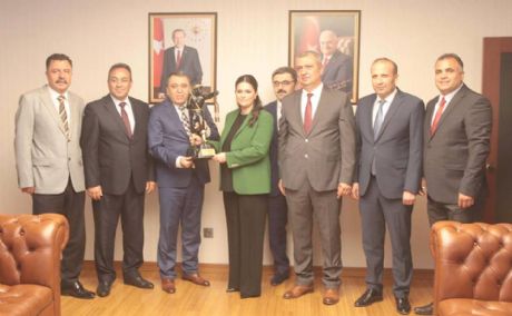 Çalışma ve Sosyal Güvenlik Bakanı Sarıeroğlu'na Hayırlı Olsun Ziyareti