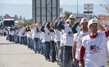 DİRENEN YATAĞAN İŞÇİLERİ BAŞBAKANA ULAŞTI