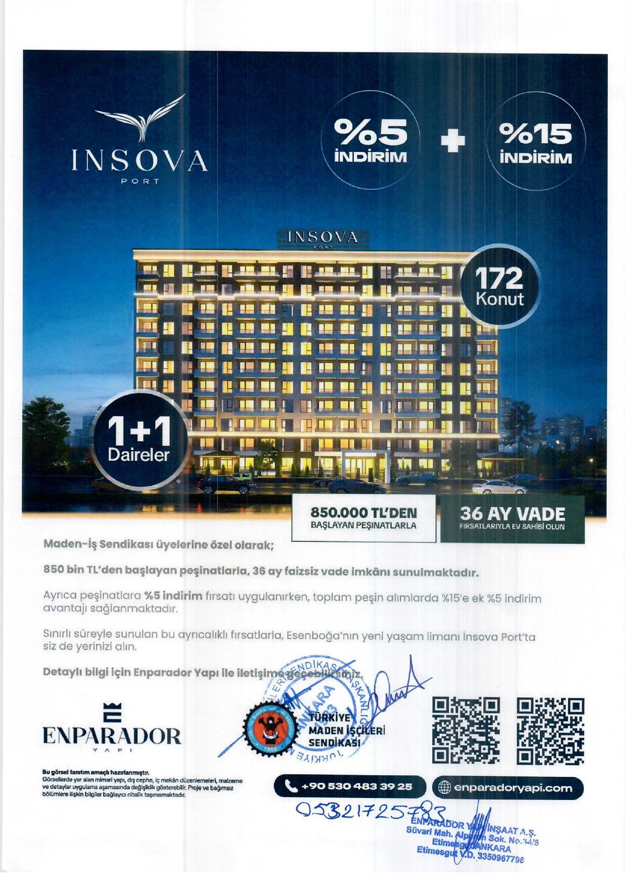 Enparador Yapı  İnşaat  A.Ş İle Protokol İmzaladık