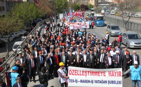 MADEN VE ENERJİ İŞÇİLERİ BİR KEZ DAHA ANKARA'DA