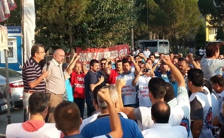 MADEN VE ENERJİ İŞÇİLERİ YATAĞAN'DA İŞ BIRAKTI