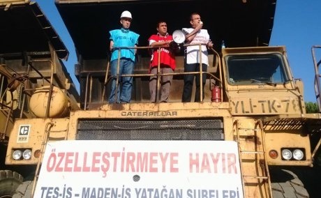 MİLAS'TA İŞÇİ BARİKATI: ALICI FİRMALARA GEÇİT YOK