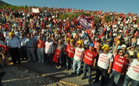 YATAĞAN MADEN VE ENERJİ İŞÇİLERİ BUGÜN ANKARA'DA MECLİS'E YÜRÜYOR